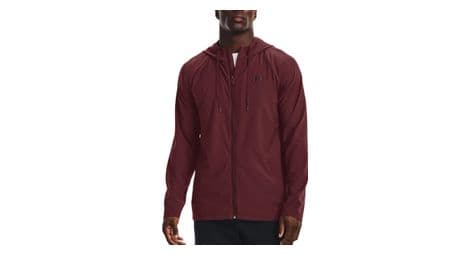 Veste coupe-vent under armour perforated windbreaker rouge