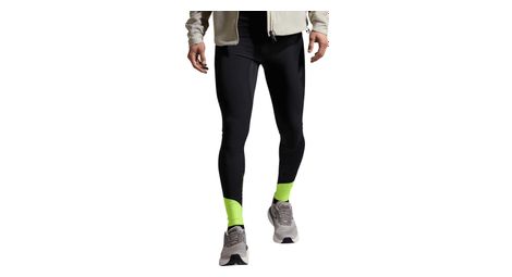 Collant thermique hybride running gore wear concurve noir/jaune homme
