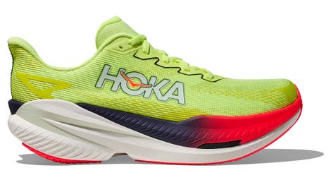 Zapatillas de running Hoka Mach X 3 amarillas/rojas para hombre