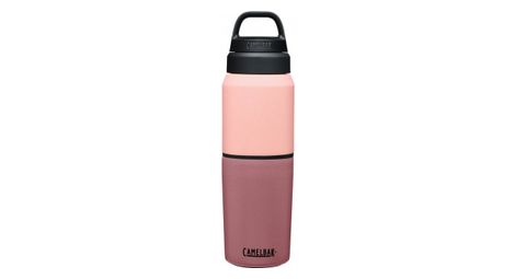 Bouteille isotherme 2-en-1 camelbak multibev 500 ml dont tasse 350ml rose