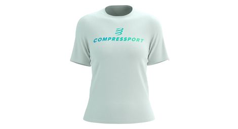 T-Shirt Manches Courtes Compressport Podium Blanc Femme
