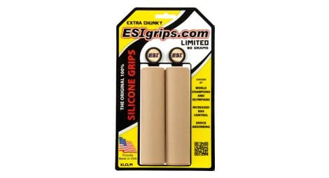 Coppia di manopole ESI Extra Chunky 34mm Tan