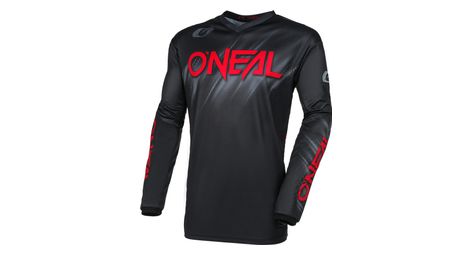 Maglia a manica lunga o'neal element voltage nero/rosso