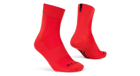 Gripgrab - calze alte leggere a flusso d'aria rosso