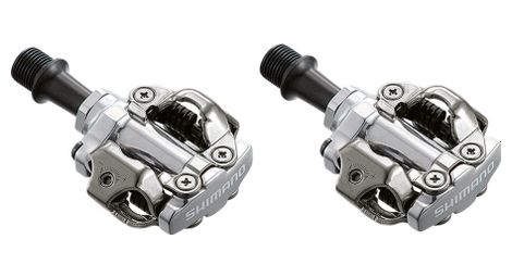 Pedales de mtb shimano pd-m540 clipless plata