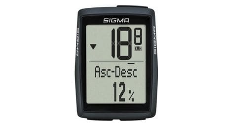 Compteur velo sans fil sigma bc  12.0 wl sts cad 12 fcts noir