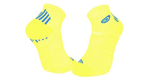 Chaussettes de running bv sport run elite jaune bleu