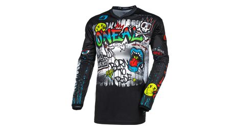 O'neal element rancid langarmtrikot für kinder schwarz/weiß