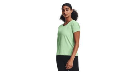 Camiseta de manga corta under armour rush energy core verde mujer