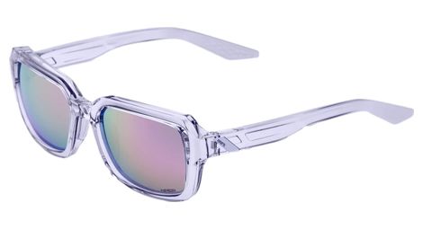 Lunettes 100 rideley transparent violet lentilles hiper miroir violet