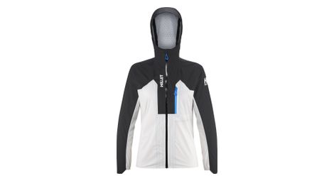 Giacca impermeabile millet wanaka light 2.5l donna bianco/nero