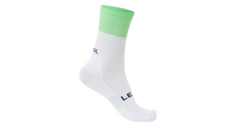Le col block calcetines unisex blanco/verde