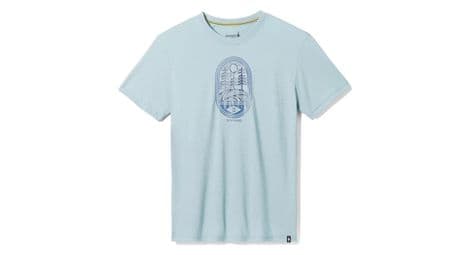 T shirt manches courtes smartwool mtn trail graphic sst bleu