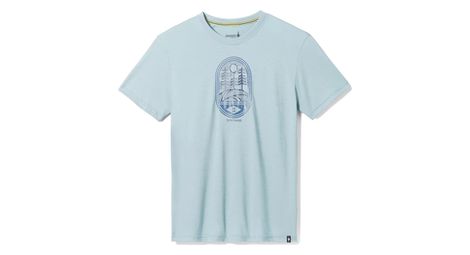 T shirt manches courtes smartwool mtn trail graphic sst bleu