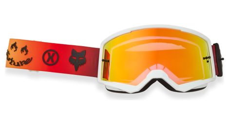 Máscara principal fox hello future mtb blanca/amarilla