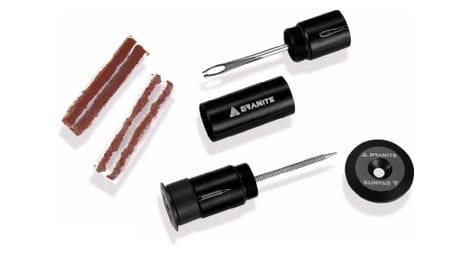 Kit de réparation tubeless granite design avec embouts de guidon noir + 4 mèches 