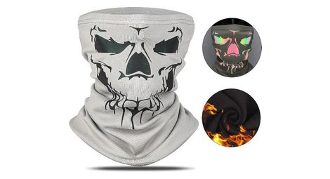 Cachecou Réfléchissant Couvrecou Polaire Coupe Vent Balaclava Gris