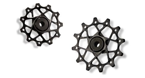 Paire de galets de dérailleur garbaruk pour shimano 11v noir