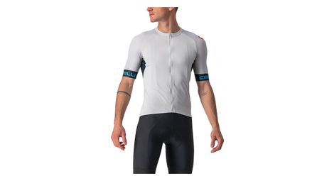 Maillot manches courtes castelli entrata vi gris