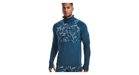 Camiseta térmica under armour outrun the cold funnel blue para hombre