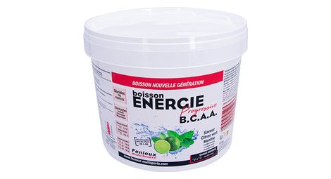 Boisson énergétique fenioux multi-sports energie progressive bcaa citron vert/menthe - 1.5kg