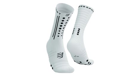 compressport aero socks 2 0 white black