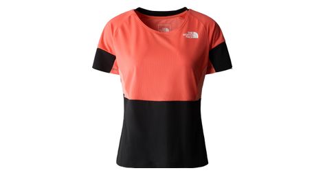 Camiseta the north face bolt tech naranja/negra para mujer s