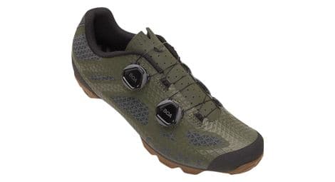 Zapatillas mtb giro sector verde oliva / goma