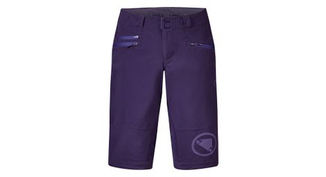 Pantaloncini endura singletrack ii violet da donna