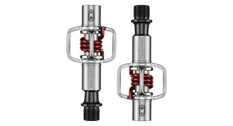 Crankbrothers paire de pedales egg beater 1 argent rouge