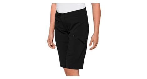 Short 100% Femme Ridecamp avec doublure Noir