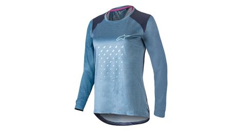 Maillot manches longues femme alpinestars alps 6 0 ls bleu