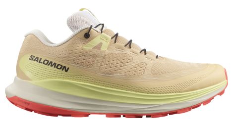 Chaussures de trail femme salomon ultra glide 2 beige/jaune