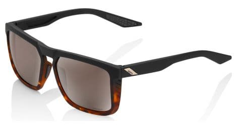 Gafas 100% renshaw soft tact black havana fade hiper silver mirror