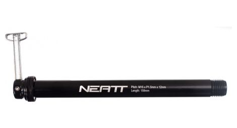 neatt thru axle boost 15 x 110 mm front axle for rockshox forks black