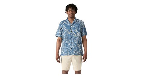 Patagonia tidal threads camp shirt blue uomo