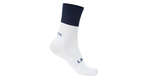 Calcetines unisex le col block blanco/azul marino