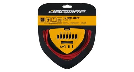 Kit câbles et gaine jagwire 1x pro shift kit rouge