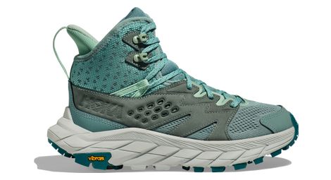 Damen-wanderschuhe hoka anacapa breeze mid blau grau