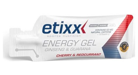 Etixx gel énergétique ginseng et guarana cerise 12x50g