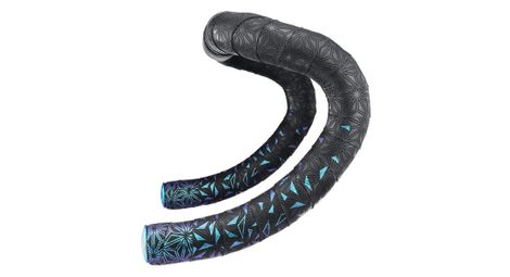Nastro per manubrio Supacaz Super Sticky Kush Star Fade blu Refractor con tappi