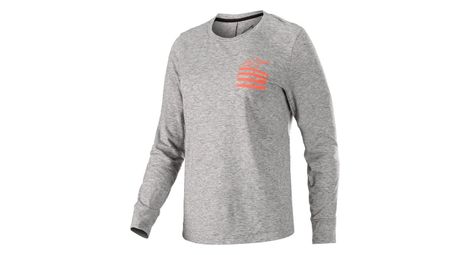 Maillot manches longues femme alpinestars merino gris corail