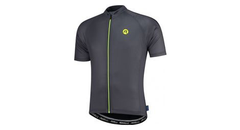 Rogelli Explore Maillot de manga corta para hombre Gris/Negro/Flúor