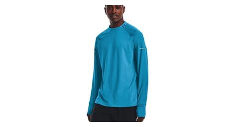 Maillot manches longues under armour outrun the cold bleu homme