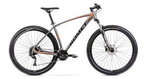 Vélo vtt cross-country 29  - romet - mustang m2 - gris/orange