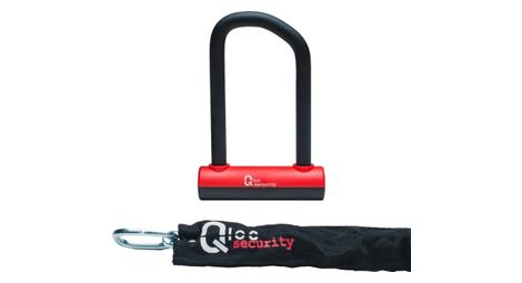 Lucchetto a u qloc security 75 / 150mm + catena 8 900mm