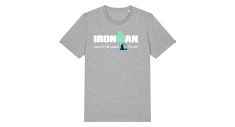 Maglietta a maniche corte grigia ironman switzerland uomo