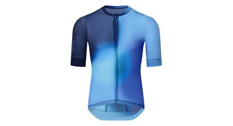 Maillot manches courtes le col pro air bleu