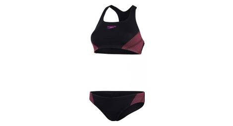 Maillot de bain 2 pieces femme speedo placem noir