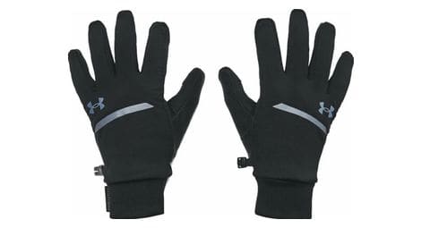 Guantes under armour storm fleece run negro hombre